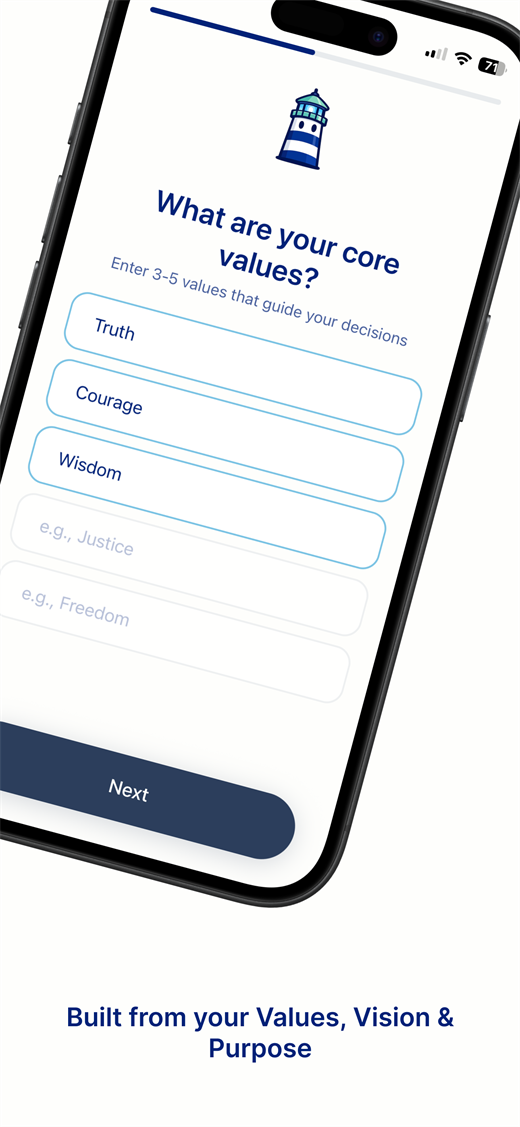 Built from your values, vision and purpose