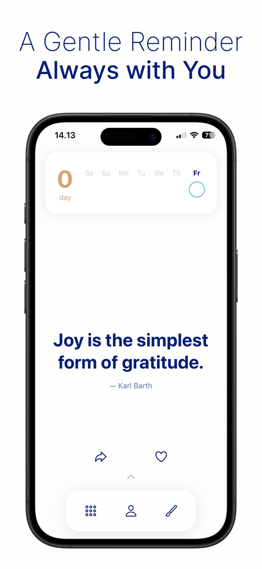 A gentle reminder always with you